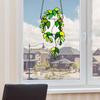 1pc Sunshine Catcher Green Plant Artificial Crafts Pendant Window Hanging Sunlight Catcher Acrylic Decorations Hanging Ornaments