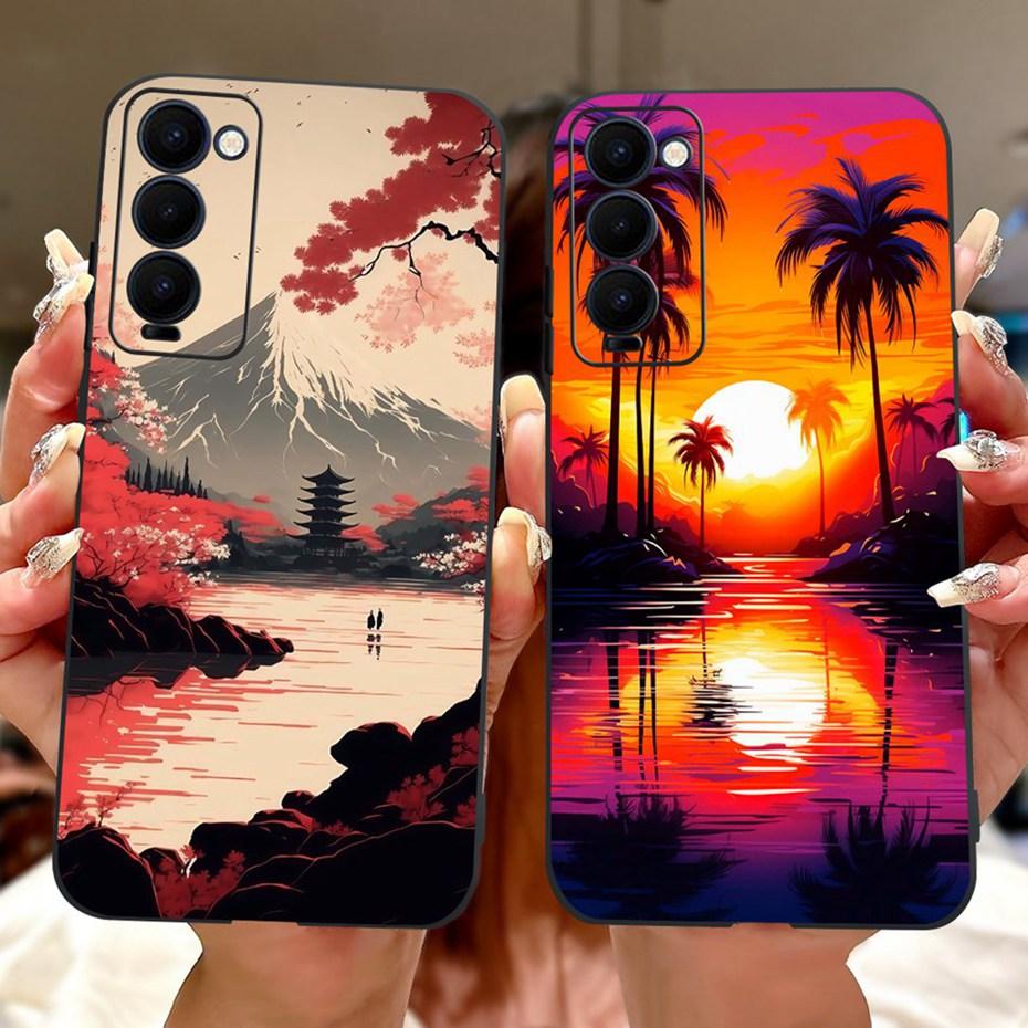 Fashion Painting Case For Tecno Camon 18 18i 18T 18 Premier Soft Silicone TPU Phone Cases For Camon18 18 P 18T Covers Bumpers