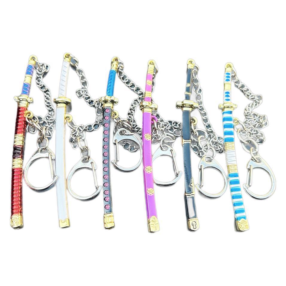 Мини-брелок One Piece Zoro Sword Qiushui Yama: 2D подвеска декоративная игрушка
