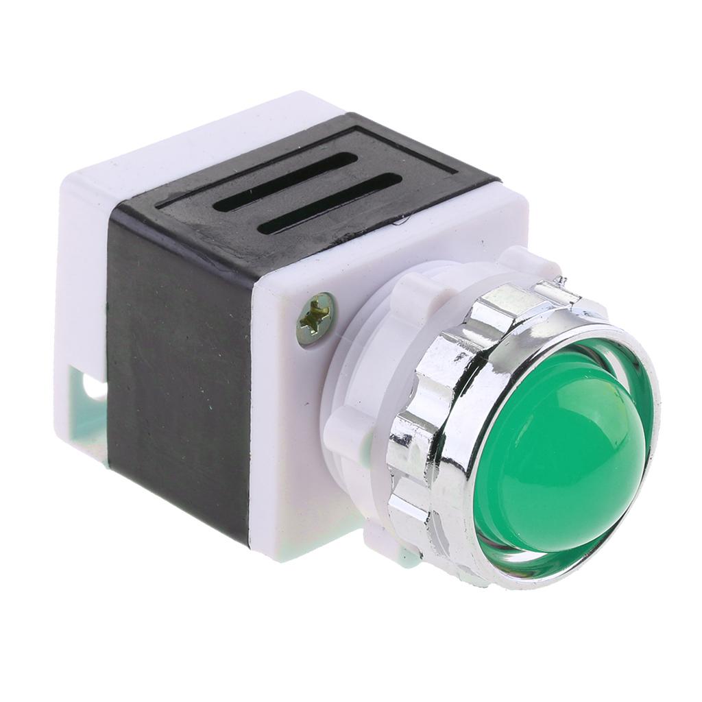 220V LED Metal Panel Indicator Light Lamp Signal