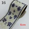 1 Meters Sewing Fabric Jacquard Ribbons Floral Embroidered Straps Woven Lace Trim Stylish