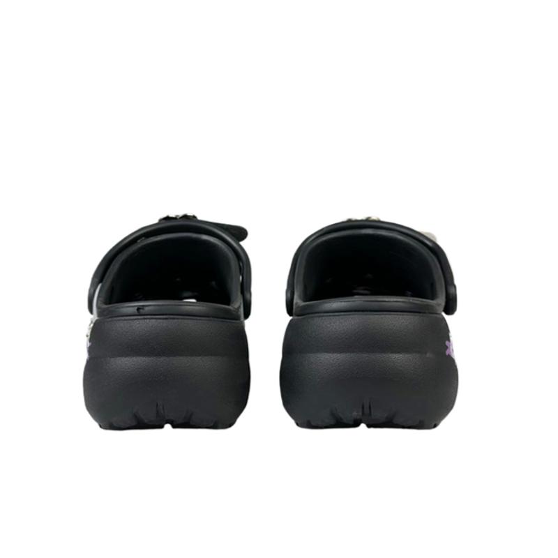 Crocs Классические платформенные клоги BNK Clogs Женские Черные Фиолетовые