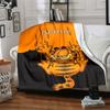 Customiz Name Personality Garfield Blanket Soft &Warm Sofa Office Bed Travel Lunch Break Blanket, Gift Suitable All Seasons