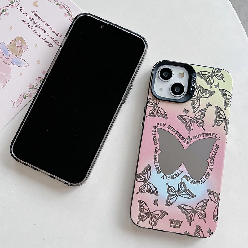Модернизированный модный чехол IMD с принтом бабочки, противоударный защитный мягкий чехол из ТПУ, полная задняя крышка для Xiaomi Redmi