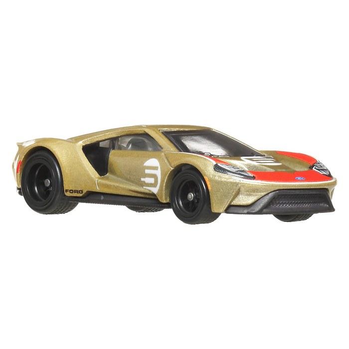 Hot Wheels Boulevard '17 Ford GT Vehicle Toy Car, 1/64 Scale, Gold, JBL15