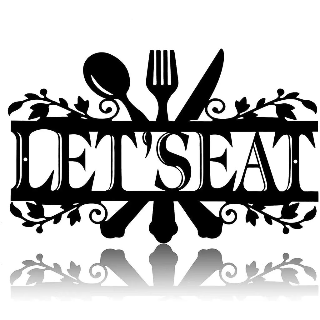 Металлический кухонный знак – деревенский декор стен, элегантные кухонные знаки, прочный металлический кухонный декор для улучшения вашего кулинарного пространства