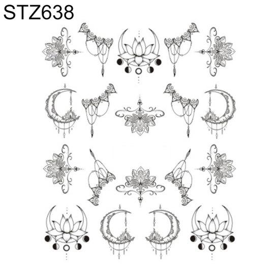 Цветочные перья простой рисунок женские наклейки для ногтей наклейка DIY маникюрные инструменты