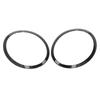 Pair Headlight Trim Ring Glossy Black Left Right 51137149905 Replacement for Cooper Clubman R55 2008‑2015