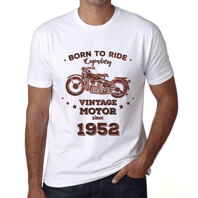 Мужская винтажная футболка с графическим принтом Easy Rider Since 1952 Белая