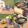 Lightweight Folding Camp Stove Khaki Camping Stove Butane Outdoor Camping Stoves  Travel
