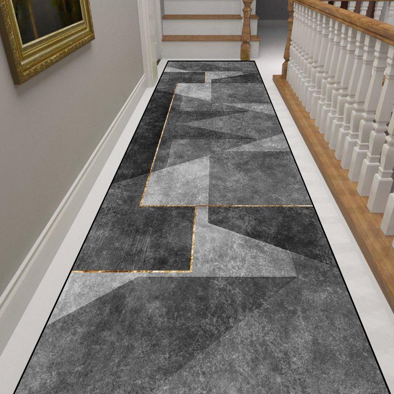 Modern Home Long Corridor Carpet Non-slip Stairway Rug Hotel Lobby Passageway Runner Washable Room Decor Floor Mats Customizable