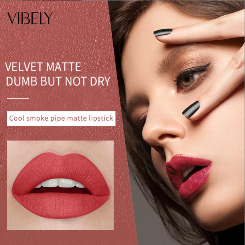 Женский макияж губ Сексуальная матовая стойкая водостойкая увлажняющая помада