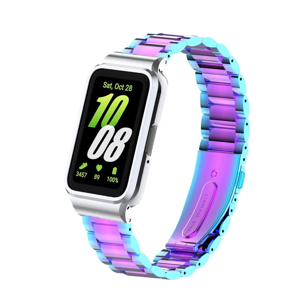 Ремешок + чехол для Samsung Galaxy Fit 3 SmartWatch, аксессуары для samsung galaxy fit 3, металлический браслет, защитный чехол, рамка