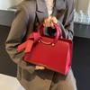 Festive Ladies 24 Crossbody Bag Large Capacity Commuter Red Wedding Bride Handheld Shoulder Bag