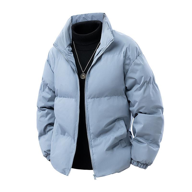 New Cotton-padded Jacket Men's Thickened Warm Cotton-padded Clothing Loose Versatile Stand-up Collar Warm Cotton-padded Jacket