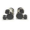 Kamakura Cufflinks Studio Black Mickey Mouse Cufflinks Cf1583