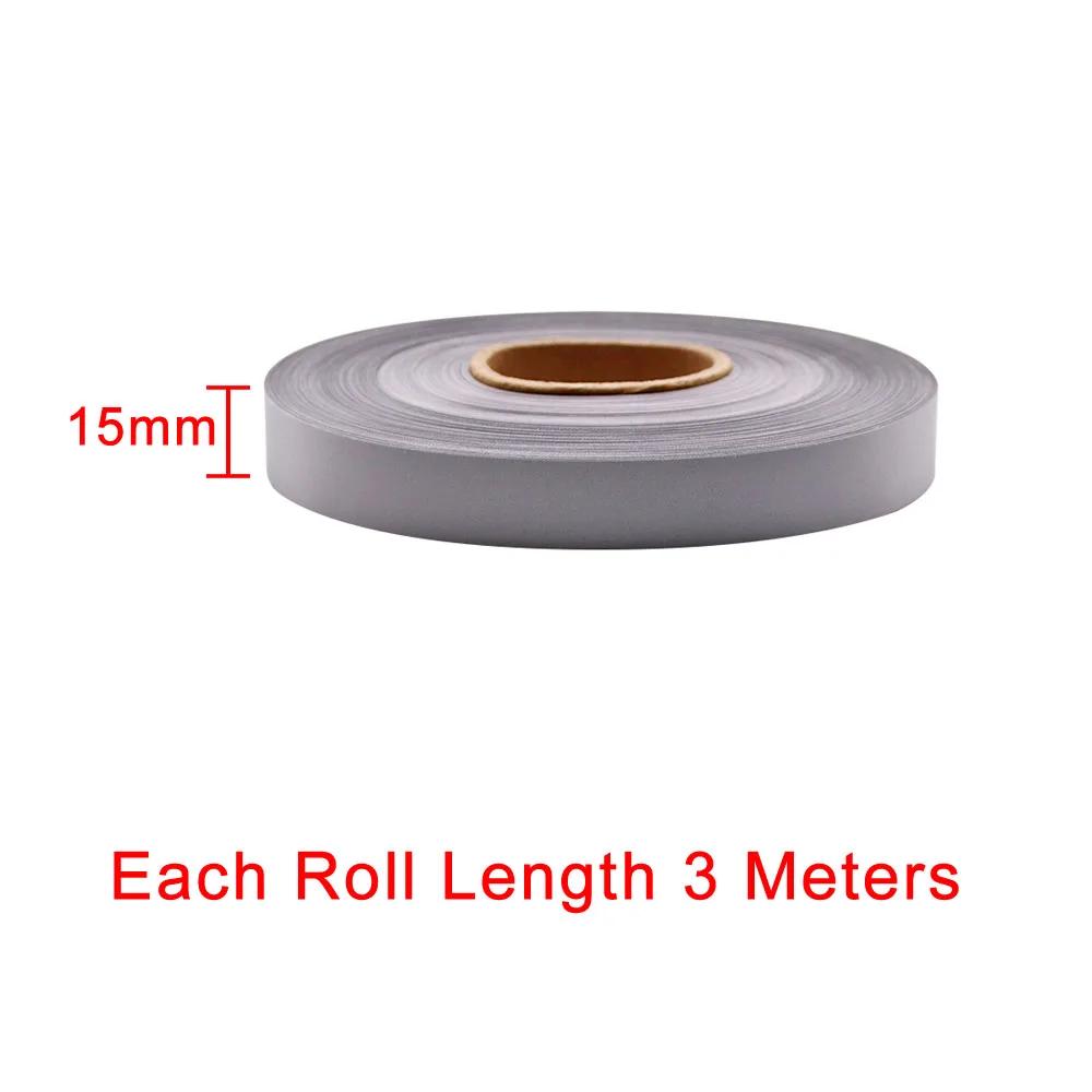 1/3/5Pcs Reflective Warning Tape Self-Adhesive Fabric Sticker for Clothing Helmet Safety ,Bag, Running Safety