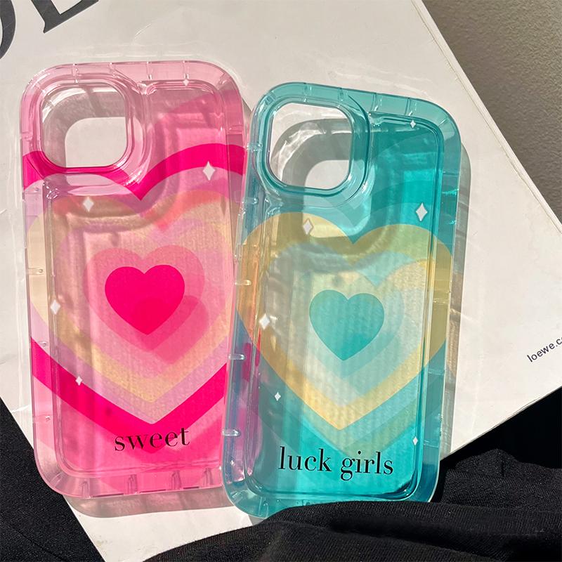 Чехол на воздушной подушке Lovely Love Heart для Iphone 11 12 13 14 Pro Max 14 Plus, мягкий чехол для телефона, силиконовый противоударный защитный чехол