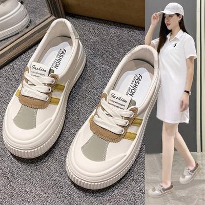Осенние универсальные белые туфли на платформе, женские новые повседневные спортивные дышащие серебристые кеды для скейтборда