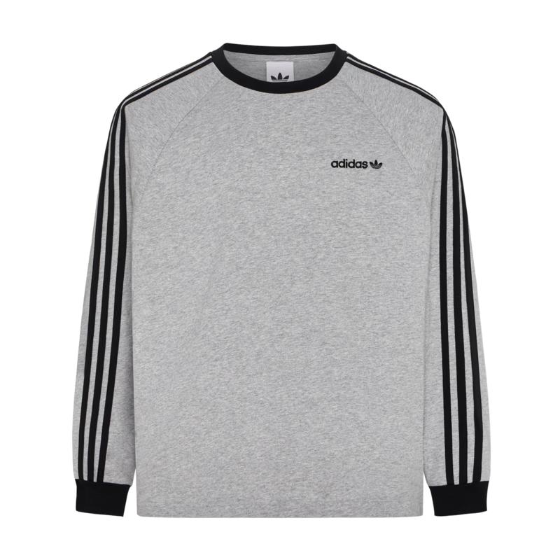 Adidas 3-Stripe Crew Neck Long Sleeve T-Shirt