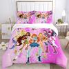 Winx Club Friendship Print 3Pcs Bedding Setduvet Cover With 2 Bedropillowcase Home Birthday Gift
