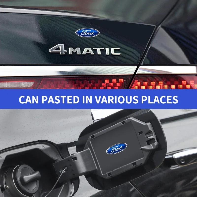 Car Sticker 2025 Hot Car Seat Headrest Sticker Auto Logo Sun Visor Decorate Decals For Ford Kuga Focus Fiesta Ecosport Mondeo Fu