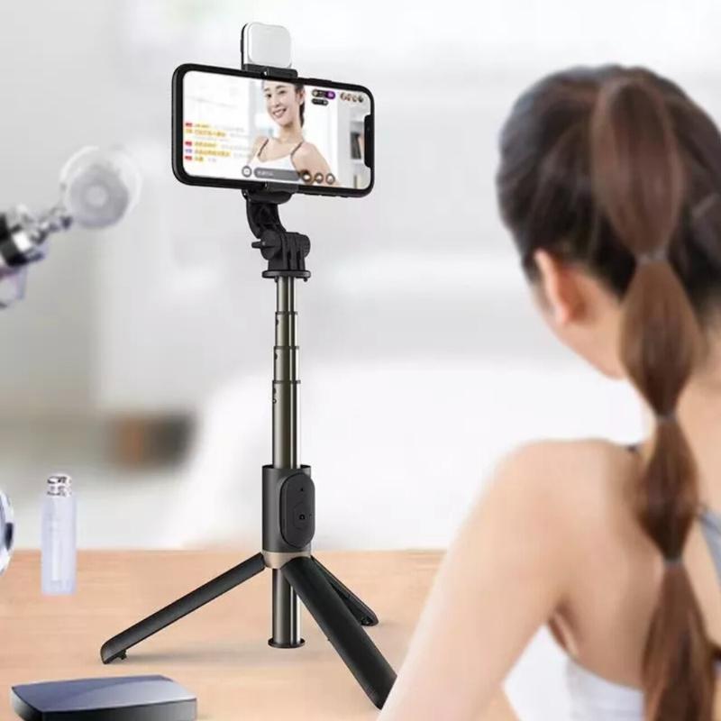 Многофункциональная складная и выдвижная селфи-палка для мобильного телефона, универсальная XT02 Bluetooth, штатив для прямой трансляции фотографий