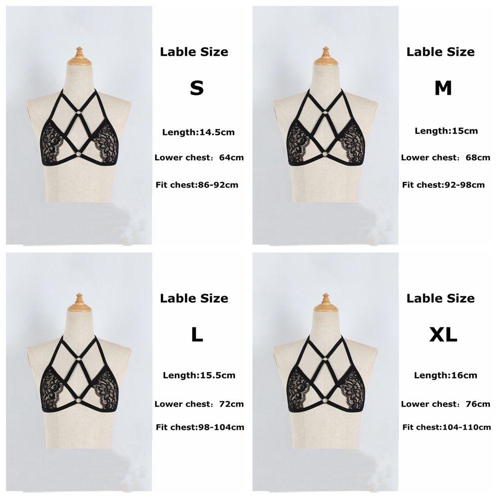 New Bralette Bustier Belt Lingerie Sexy Bandage Bra Cage Harness Push Up Crop Top
