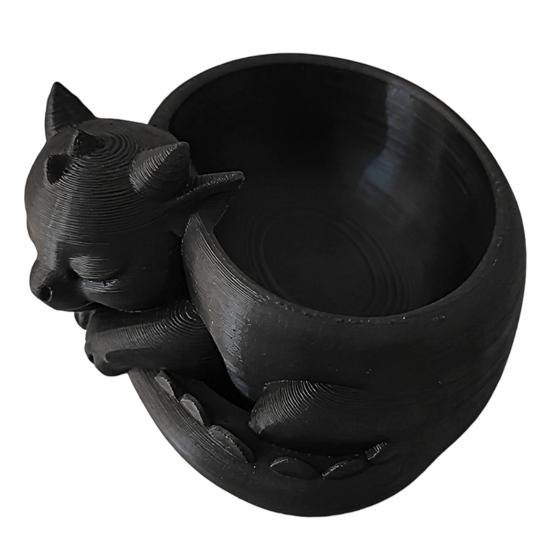 Flowerpot Ornament 3D Printed Sleeping Dragon Shape Matte Large Curved Planter 1 Pc
