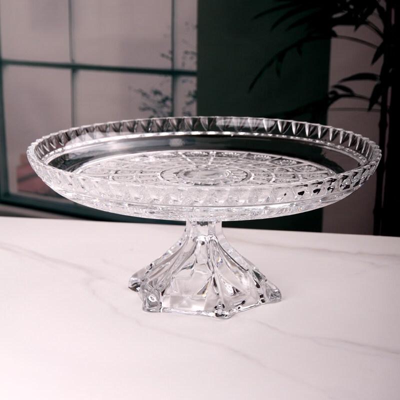 Flavinmci European Crystal Glass Fruit Bowl