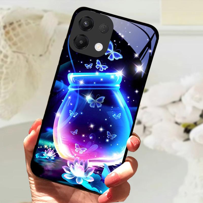 Чехол для OPPO K13 5G Крутой Лев Волк Закаленное Стекло Задняя Крышка Для OPPO K13 OPPOK13 Чехол Для Телефона Защитный Чехол K 13 Fundas Capa