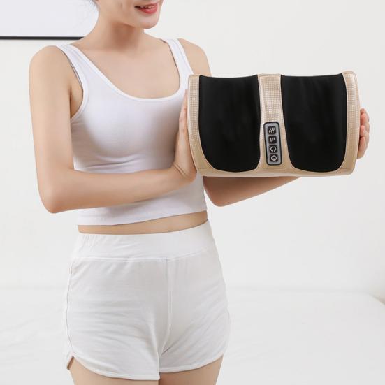 Electric Foot Massager with Heating Function Adjustable Intensity Auto-Off Timer Pain Relief Deep Kneading Foot Massager