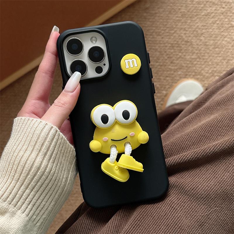 Милый 3D лягушки жидкий чехол для телефона iPhone 16 15 14 13 12 11 Pro Max корейский мультяшный чехол