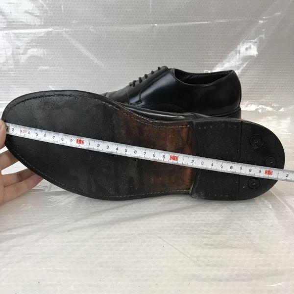 LOTTUSSE SELECTION/Goodyear Welt Leather Straight Tip Shoes/8/26.5-27.0/Black/Vintage Business(USED)