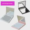 Портативное светодиодное зеркало для макияжа - светящееся мини-квадратное зеркало с подсветкой