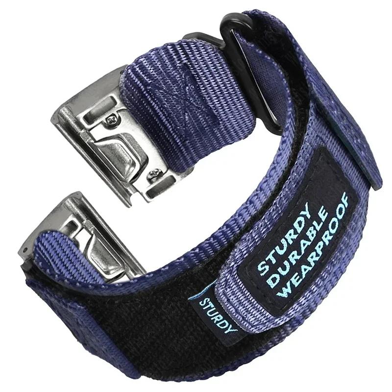 Быстрый нейлоновый ремешок для часов Garmin Instinct 2X Тактический ремешок Fenix 6X Pro 5Plus 7X 8 26мм 22мм Замена Спортивный браслет с быстрой застежкой