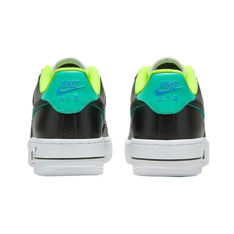Nike Кроссовки Air Force 1 LV8 GS Graffiti для детей Белый Лазерно-синий Вольт DX3349-100