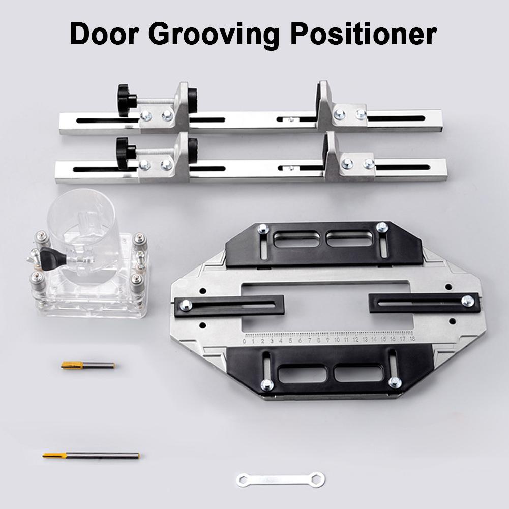 Позиционер для прорезания пазов в деревянных дверях Направляющая для сверления отверстий в дереве Локатор многофункциональных отверстий для петель