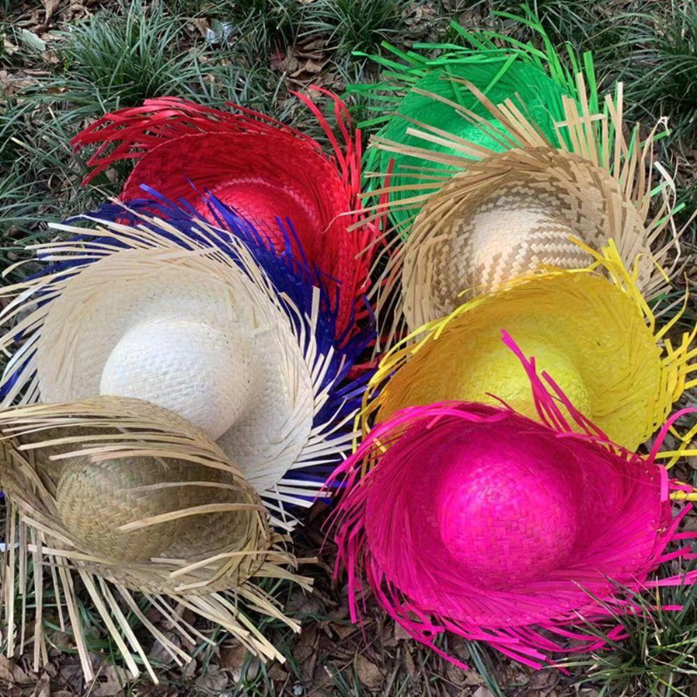 Fashion Sun Protection Hat Unisex Drawstring Hat New Fishing Straw Cap  Men Women Outdoor