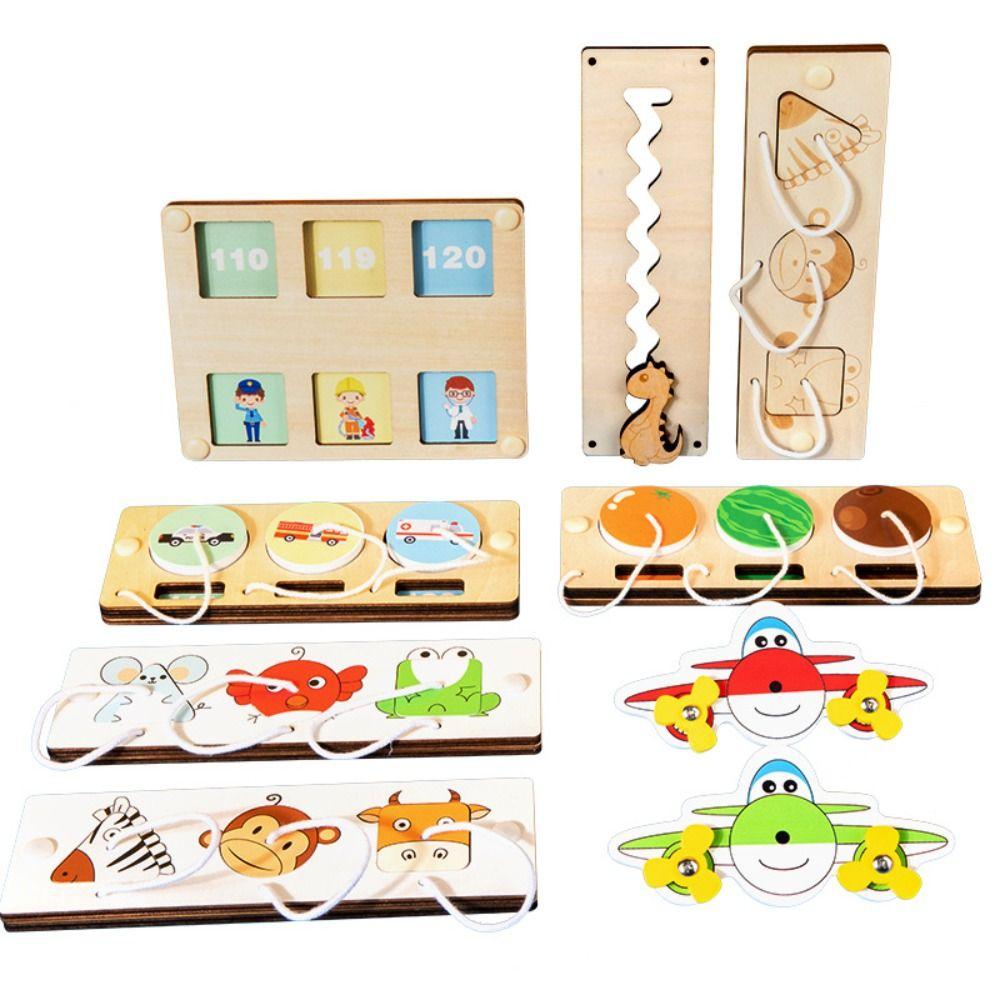 Ability Training Busy Board DIY Puzzle Toy Montessori Busy Board DIY Clock Toy  Educational Toys