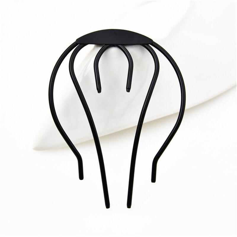 Women Hair Insert Comb Messy Bun Hair Pin Metal Wave Shape Hair Fork For Part*eh