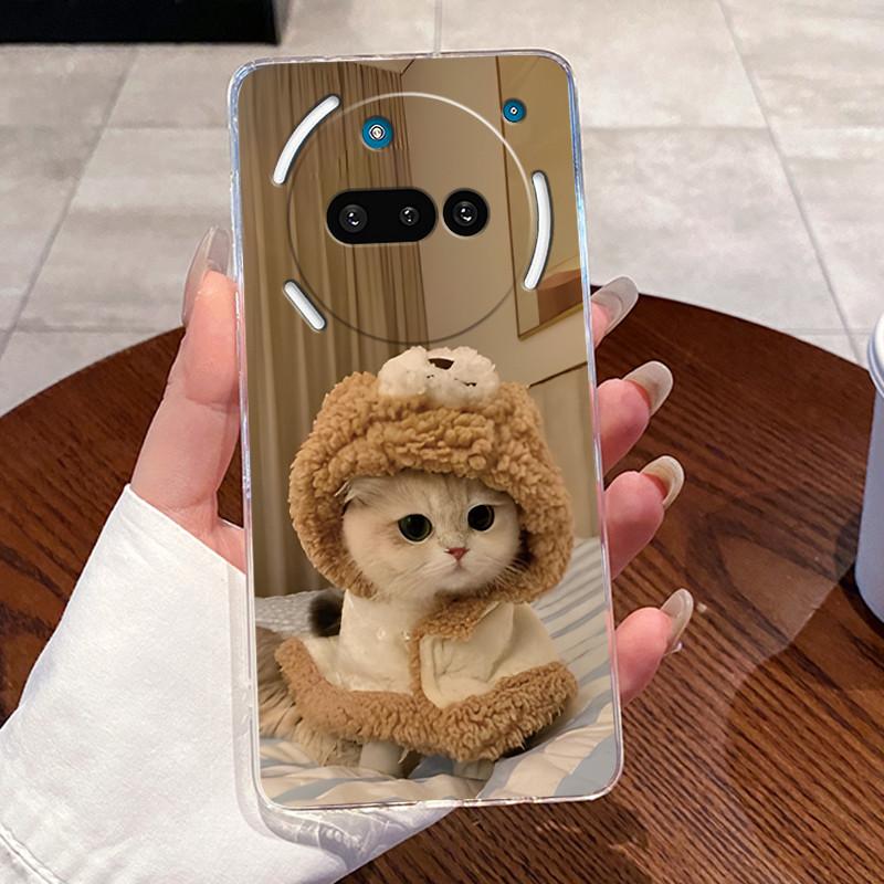 Casing For Nothing Phone 3a Case For Phone3a Back Cover Aesthetic Fashion Cute Cat Cartoon Soft Silicone Transparent Phone Case