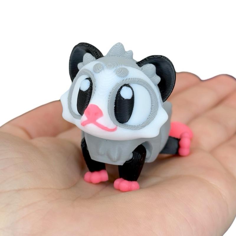 Mini Baby Animals - Cute 3D Printed Articulated Toy Figures - Collectible Figurines Decor