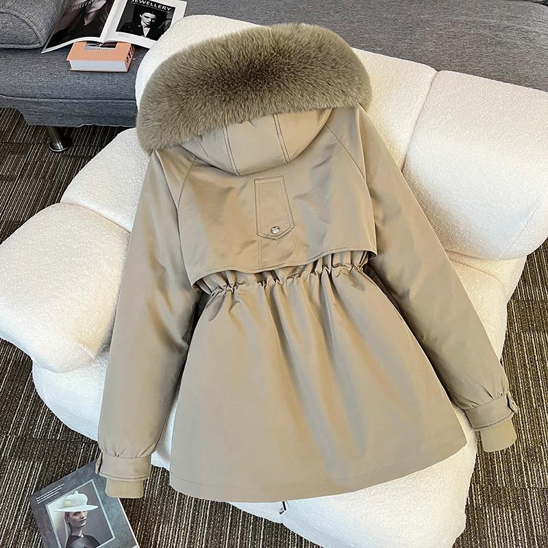 Одно платье и три пирога побеждают женскую короткую новую хлопковую одежду, зимние хлопковые куртки и зимние пальто.