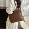 Trendy Pu Large Shoulder Bag For Women 2023 Fashionable Tote Bag With Lining