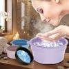 Built-in Ice Tray Foldable Face Ice Bath Bowl Silicone Cooling Washbasin  Skin Care