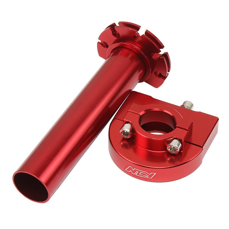 Universal motorcycle CNC Aluminum Accelerator Throttle Twist Grips Handlebars Cable for Honda CRF230 CR80 Kawasaki KLX Dit Pit B Throttles 2