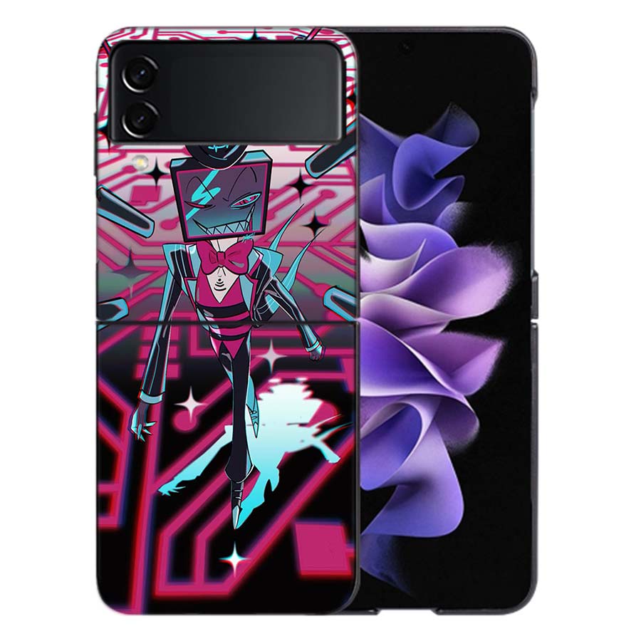Чехол для телефона H-Hazbin Vox для Samsung Z Flip 6 7 5G Galaxy Z Flip 5 4 3 5G Чехлы Ударопрочный Жесткий Чехол ТПУ
