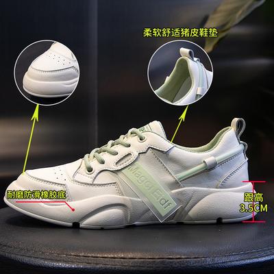 Кожаные маленькие белые туфли женские весна 2025 новая корейская версия повседневные универсальные туфли на плоской подошве женские туфли со шнуровкой и неглубоким вырезом