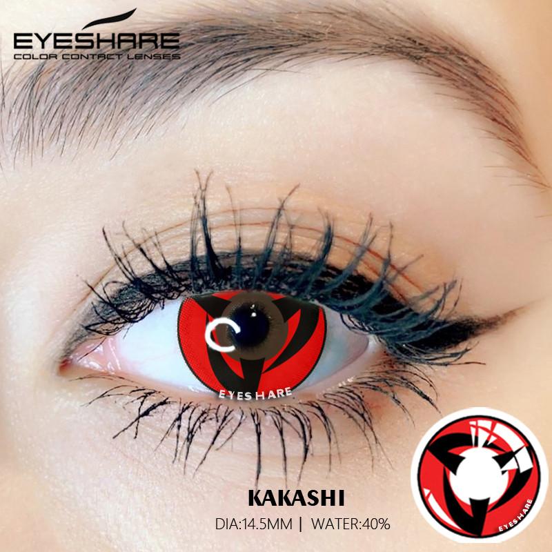 Eyeshare 1 Pair Red Vampire Cosplay Contact Lenses For Eyes Halloween Coser Eye Makeup Lenses Beauty Students